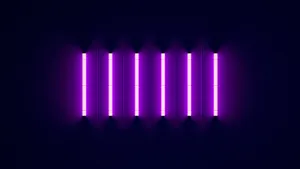 Minimalist Neon Lights 4k Purple Wallpaper