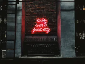Minimalist Neon Signage Wallpaper