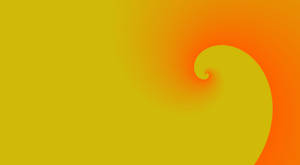 Minimalist Orange And Yellow Spiral Wallpaper