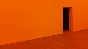 Minimalist Orange Wall