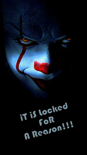 Minimalist Pennywise In Dark Wallpaper