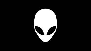 Minimalist Plain White Alienware Symbol Wallpaper