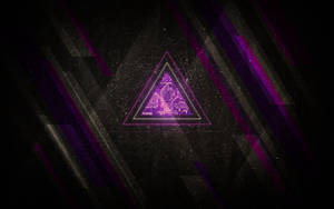 Minimalist Purple Triangle Wallpaper