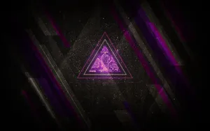 Minimalist Purple Triangle Wallpaper