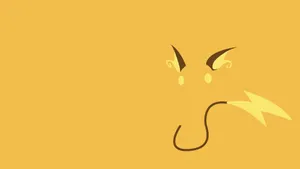 Minimalist Raichu Ears And Tails Wallpaper