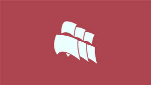 Minimalist Red Corsair Logo Wallpaper