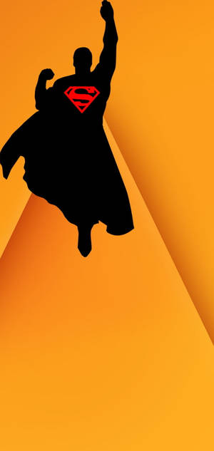 Minimalist Redmi Note 9 Punch Hole Superman Wallpaper