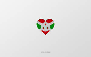 Minimalist Representation Of Burundi Flag Wallpaper