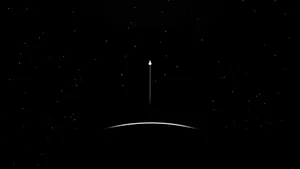 Minimalist Space In Blue Wallpaper