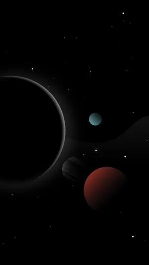 Minimalist Space Journey Wallpaper
