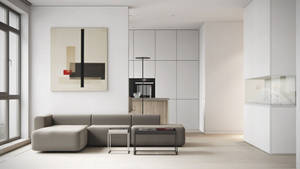 Minimalist Stylish Living Room Wallpaper