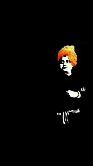 Minimalist Swami Vivekananda Background Wallpaper