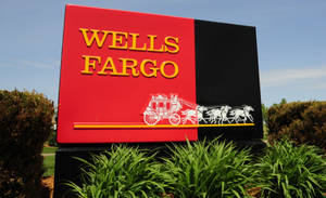 Minimalist Wells Fargo Huge Sign Wallpaper