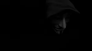 Minimalist White Hacker 4k Mask Wallpaper