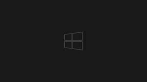 Minimalist Windows 10 Hd Black Logo Wallpaper