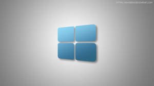 Minimalist Windows 10 Hd Blue Logo Wallpaper