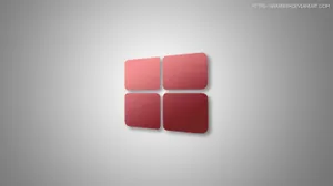 Minimalist Windows 10 Hd Red Logo Wallpaper