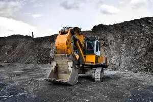 Mining Backhoe Wallpaper