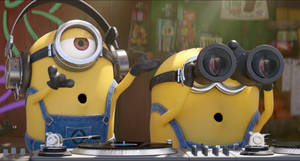 Minions Using Binoculars Despicable Me 3 Wallpaper