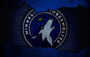 Minnesota Timberwolves Logo In Screen Mesh Wallpaper