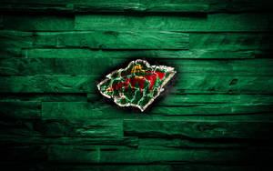 Minnesota Wild Fiery Logo Wallpaper