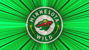 Minnesota Wild Green Rays Wallpaper