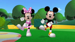 Minnie And Mickey Mouse Disney Dance Wallpaper