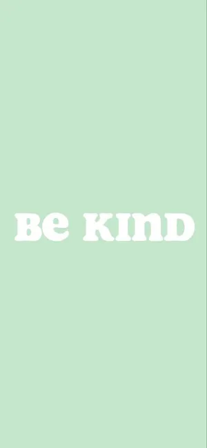 Mint Green Aesthetic Be Kind Wallpaper