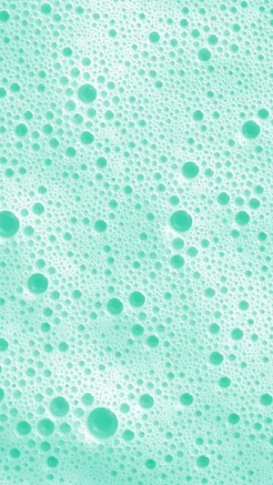 Mint Green Aesthetic Bubble Wallpaper