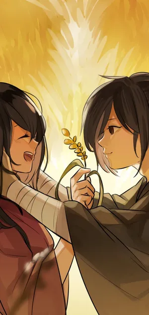 Mio And Hyakkimaru Dororo Wallpaper