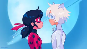 Download free Miraculous Ladybug And Cat Noir Characters Wallpaper