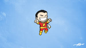 Mischievous Shazam Chibi Wallpaper