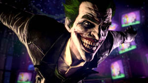 Mischievous Smile Joker Desktop Wallpaper