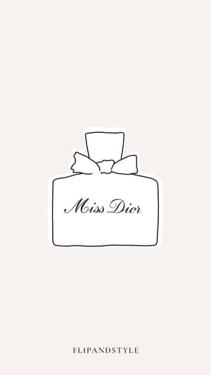 Miss Dior Perfume Bottle Logo Wallpaper