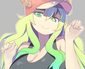 Miss Kobayashi's Dragon Maid Cute Lucoa Wallpaper