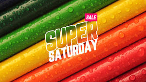 Misty Crayons Super Saturday Sale Event Wallpaper