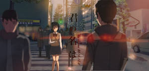 Mitsuha Crossing Your Name Anime 2016 Wallpaper