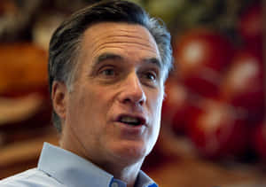 Mitt Romney Speaking Candidly Wallpaper