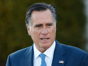 Mitt Romney Speaking Outdoors Wallpaper