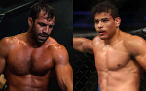 Mixed Martial Artists Luke Rockhold And Paulo Costa Illustration Wallpaper