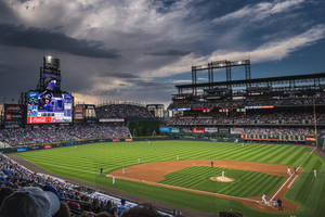 Mlb Coors Field Game Wallpaper