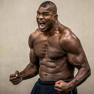 Mma Fighter Alistair Overeem Screaming Wallpaper