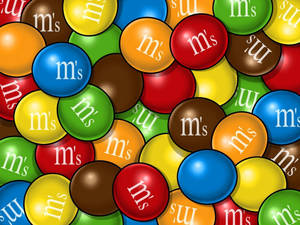 Mms Colourful Candy Coated Chocolates Wallpaper