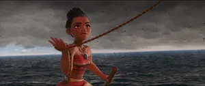 Moana Fighting Sea Wallpaper