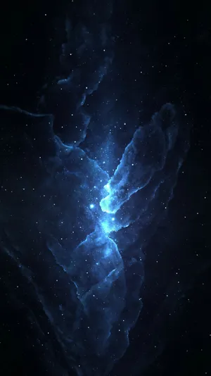 Mobile 4k Blue Nebula Wallpaper