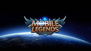Mobile Legends Logo Over Earth Wallpaper