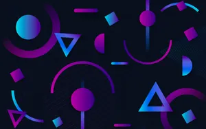 Modern Artistic Shapes 4k Purple Background Wallpaper