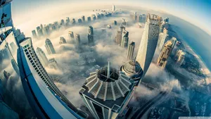 Modern City Skyscrapers Wallpaper