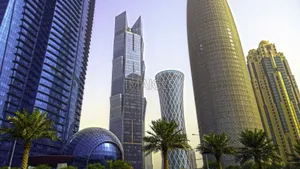 Modern Doha City Skyscrapers Wallpaper