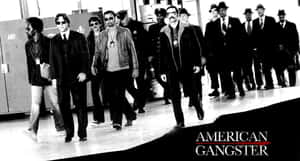 Modern Gang Members With Leader In Urban Setting Wallpaper